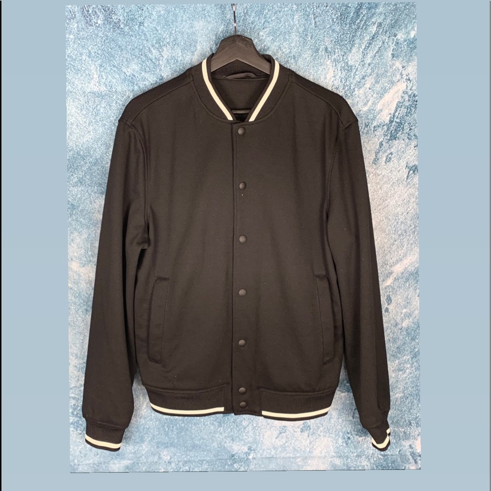 Zara Men’s Black Light Weight Bomber Jacket
